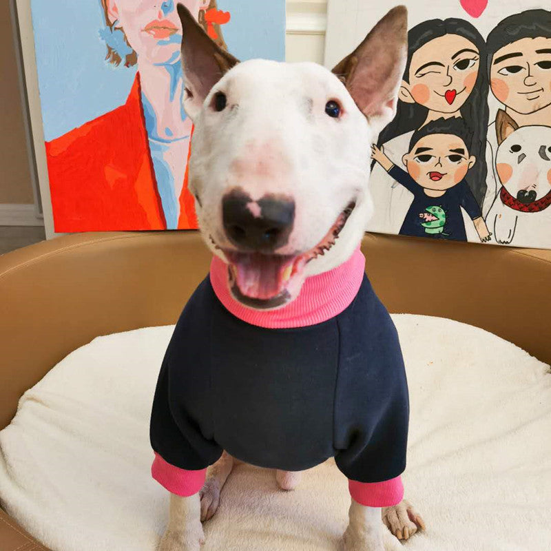Elevate Your Dog's Style with the Pet Plus Fleece Contrast Sweater